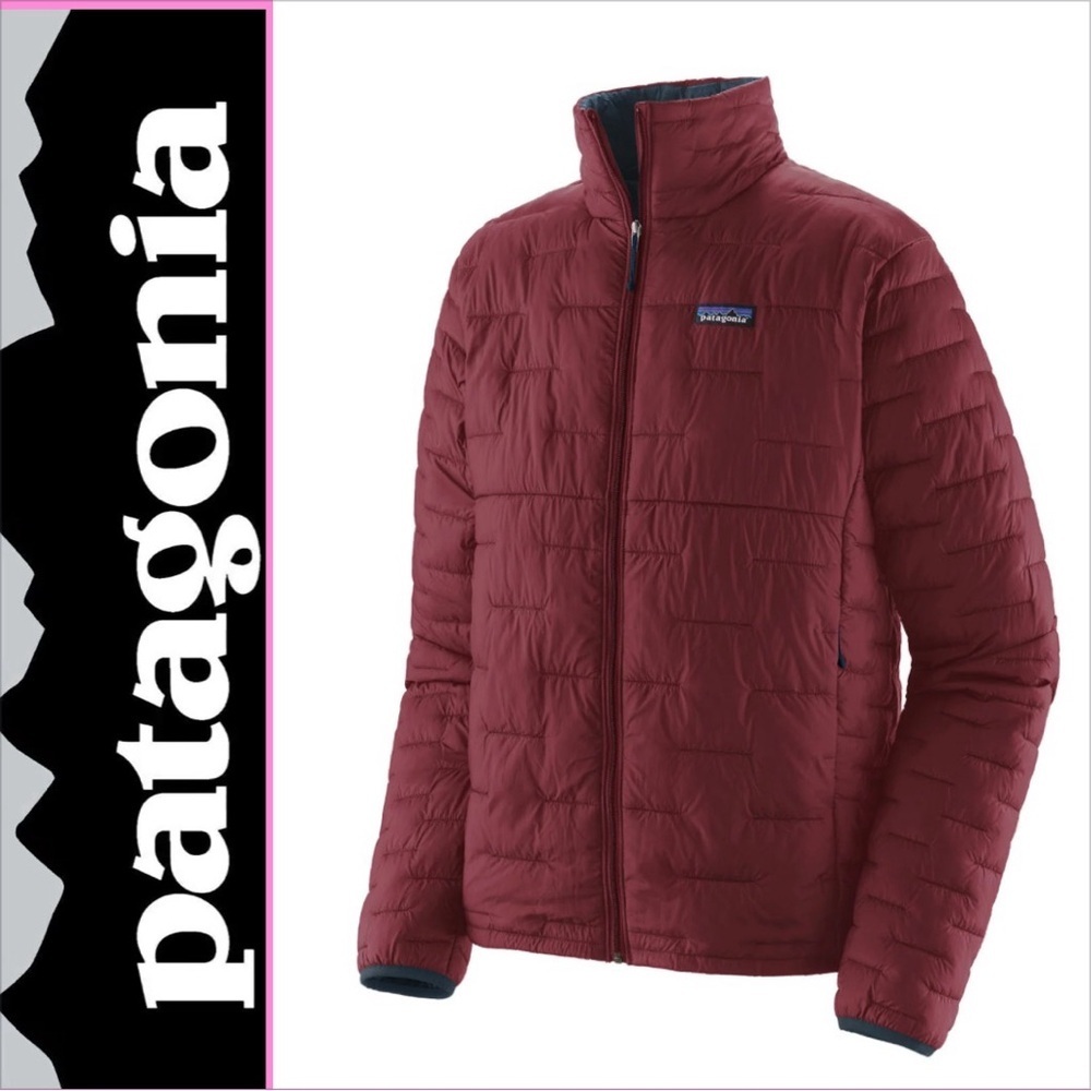 Patagonia Men's Micro Puff Hoody In Sequoia Red Size Xs